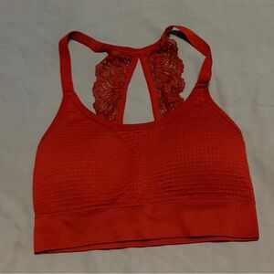 ❌❌SOLD❌❌ Maurices Red Lace Detail Sports Bra
